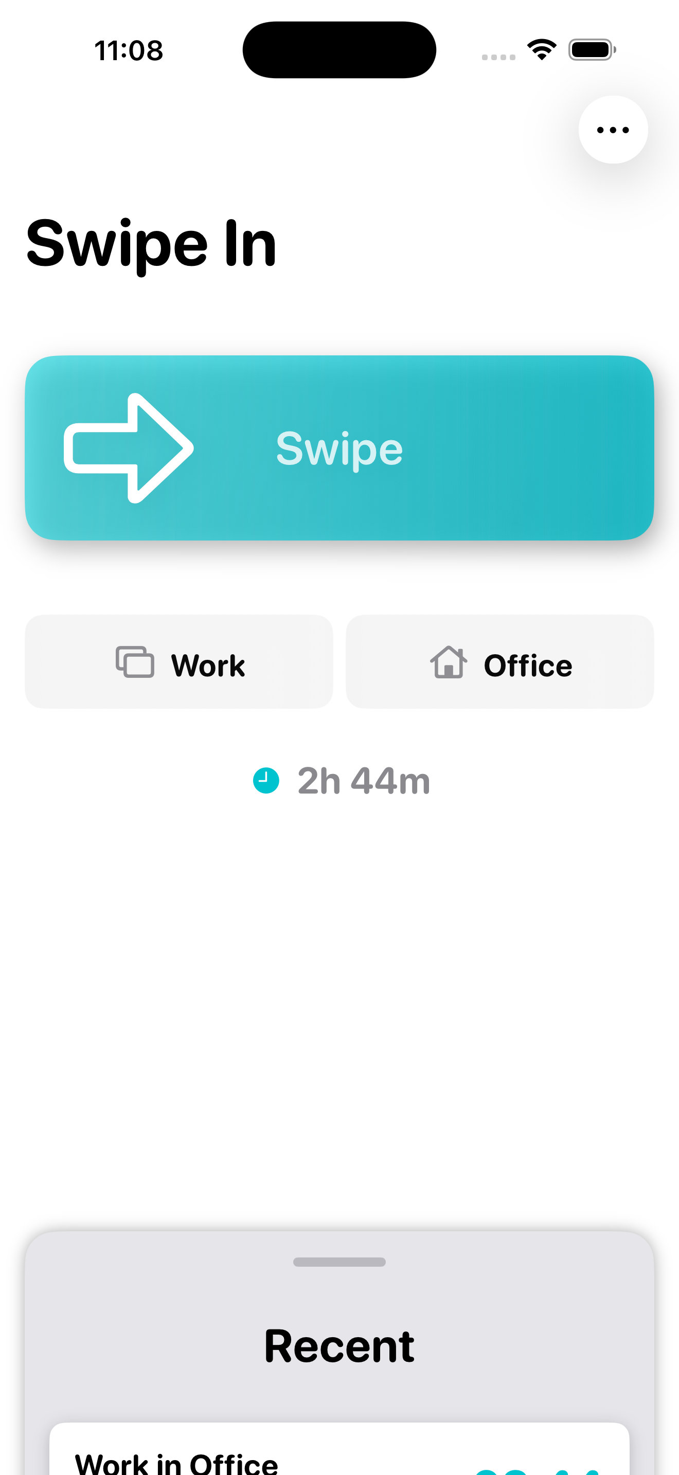 Swipe In screenshot